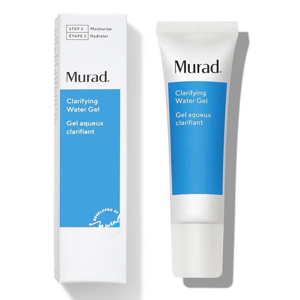 Murad Moisturizer Clarifying Water Gel Salicylic Hyaluronic Acid Acne 2 oz New‎
